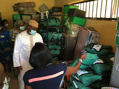 PHOTOS: INEC chairman inspects voting materials ahead of election #OndoDecide2020