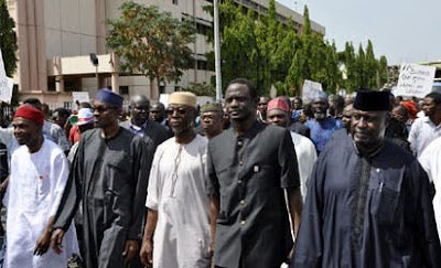 Throwback Photos Of President Buhari And Others Protesting Against Goodluck Jonathan In 2014